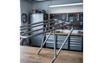 Rear Rack with Rolling Wheel Mount Low-Profile Bike Luggage Carrier Universal Bike Luggage Carrier for Commuters