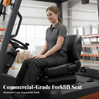 Universal Forklift Seat Long-Lasting Forklift Seat Assembly Comfortable Design Adjustable Position for Farmers, Warehouses