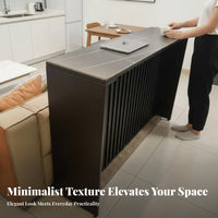 Space-Saving Narrow Bar-Height Table Minimalist Design Narrow divider Desk Slim silhouette Household Furniture adaptable for Small Apartment Dwellers, Young Professionals, Living Room, Kitchen, Dining Area, Entryway