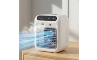 Cooling Desktop Cooler with Humidifier Humidifying Mini Air Cooler Mist Appliance Electric for Bedside Table