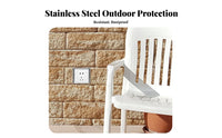 Entry Chime Rain Cover Rainproof Access Control Keypad Protector Waterproof Stainless Steel Keypad Protector for Garden, Patio