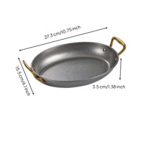Oval Serving Plate Retro Buffet Platter for Restaurants