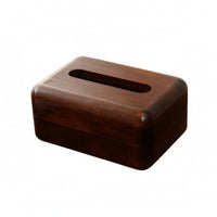 Wooden Tissue Box Cover Decorative Walnut Tissue Box Cover Smooth Surface for Dining Table, Bedroom