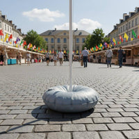 PVC Water Weight Bag Soft Umbrella Base Water Bag Light Gray