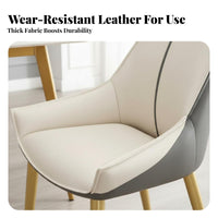 Modern Minimalist Design Upholstered Side Chair with Metal Legs Light Luxury aesthetic Dining Seating Soft Padded Seat Indoor Furniture Ergonomic Backrest for Restaurant Owners, Interior Designers, Kitchen, Living Room, Waiting Area, Office