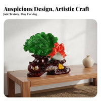 Bai Wealth Sculpture Housewarming Gift Chinese Bai Wealth Sculpture Chinese Cabbage Statue Auspicious Symbol