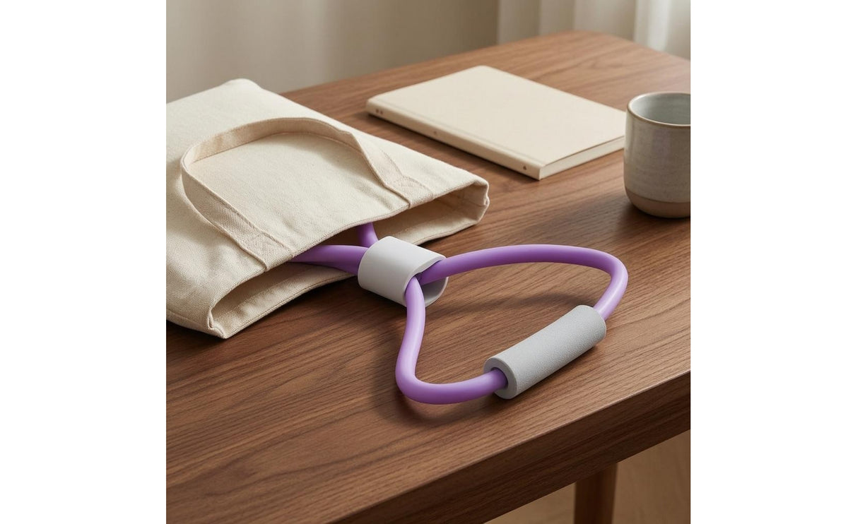 Lightweight 8-Shape Resistance Band Long-Lasting Figure 8 Resistance Band Anti-Slip Elastic Pull Rope Easy to Clean