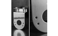 2 Pieces Watermelon Light Bracket Stainless Steel Bracket with Clamp Right-Angle Hardware for Truckers, Mechanics, Trucks, Trailers