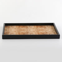 Light Luxury New Chinese Style Rectangular Wooden Tray Decoration