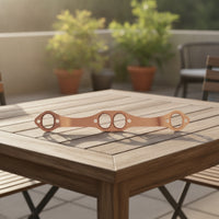 2 Pieces SBC Header Gasket Leak-Proof Oval Port Header Gasket Copper Exhaust Gaskets Reusable SBC Copper Gaskets