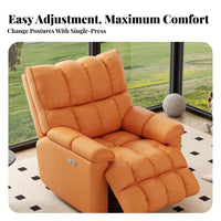 Adjustable Recline Electric Rocking Recliner Full Body Support Single Sofa 360-Degree Swivel Lounge Chair Ergonomic Design for Adults, Home Theater Enthusiasts, Seniors, Living Room, Bedroom
