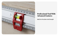 Multi-Purpose Picture Hanging Level Tool Wear-Resistant Multifunctional Positioning Ruler High Precision Aluminum Straight Border with Level Adjustable for Woodworkers, DIY Enthusiasts