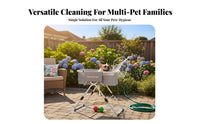 Quick Drain System Adjustable Height Grooming Tub Non-Slip Feet Foldable Pet Washing Station Easy to Clean Foldable Pet Bath Sturdy Frame for Professional Groomers, Indoor, Outdoor