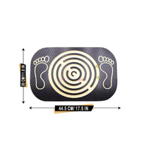 Non-Slip Surface Labyrinth Balance Board Textured Top Maze Balance Board Layered Wood Edge Fitness Equipment Rounded Rectangular for Indoor