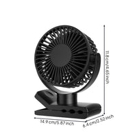 Portable Attach-on Fan Adjustable Attach-on 360-Degree Rotating fan° Rotating for Infant, Commuters, Pushchair