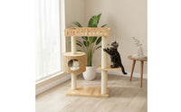Feline Furniture with Condo Wooden Cat climberSaving Furniture for Living Room, Bedroom