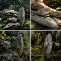 Natural Stone Basking Platform for Turtle Tanks and Reptile Terrariums