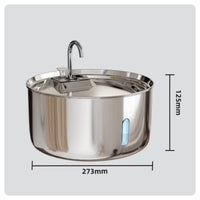 Seven Liter Large Capacity Pet Water Dispenser Circulating Cleaning Component Stainless Pet Water Dispenser Fountain Multi-Layered