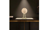 Travertine Sphere Sculpture Polished Abstract Tabletop Sculpture Unique Tabletop Decorative Ball for Home Decorators, Display Shelf, Buffet Cabinet