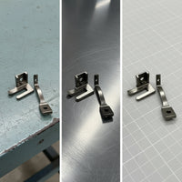 2 Pieces Stitching Apparatus Presser Feet Universal Stitching Apparatus Feet Silver Toned Hardware for Hobbyists
