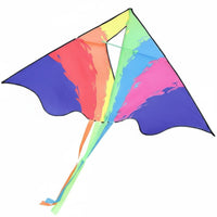 Rainbow Triangle Kite, 2025, Easy to Fly, Resin Rod, For Adults & Kids