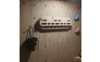 Solid Wood Wooden Fingerboard Multi-Grip Climbing Hangboard Polished Polished Finger Strength Coach for Climbers, Kids, Home, Indoor, Gym
