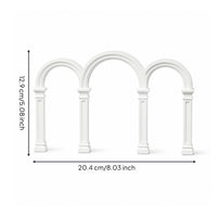 Tabletop Arch Prop Classical Miniature Column Arch Freestanding Display Stand for Photographers, Wedding Planners