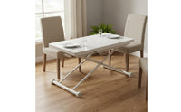 No Installation Dual-Purpose Square Table Multi Purpose Convertible Dining Table Space-Saving Household Furniture Easy to Stow for Small Apartment