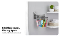 Suction Holder Drying Rack Multipurpose Foldable Clamp Hanger Wall Mounted Sock Hanger Space-Saving Laundry Accessory Waterproof