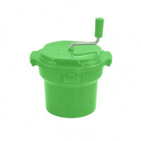 Fitted Lid Salad Dryer Side Handles Manual Salad Dryer Centrifugal Hand Crank Vegetable Dryer Plastic