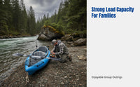 Inflatable Kayak, Durable Canoe, Thickened, Wear-Resistant, Fishing & Drifting Boat