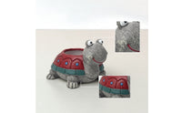 Cute Turtle Planter Whimsical Turtle Flower Pot Compact Animal Shaped Flowerpot Weathered for Gardeners