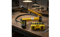Portable Manual Hydraulic Hole Puncher Long-Lasting Hydraulic Hole Punch Kit Efficient Cutting Tool Handheld for Mechanics, Workshop
