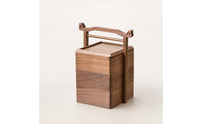 Three Layer Snack Holder Portable Wooden Box with Handle Organized Snack Container with Compartments for Living Room