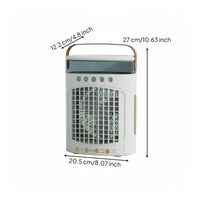 Desktop Misting Fan Versatile Function Personal Cooling Fan 120° Wide-Angle Air Circulation Mini Cooling Refrigeration Unit for Office, Bedroom