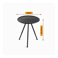 Compact Round Folding Table Space-Saving Adjustable Folding Table Stable for Storage
