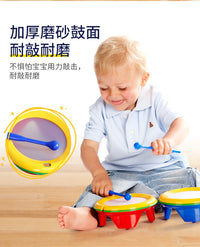 Tolo宝宝小鼓玩具儿童奥尔夫打击乐器婴儿拍拍鼓敲击9-12月1-3岁