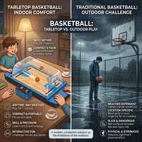 Desktop Basketball Game Parent-Child Interactive Tabletop Basketball Game Portable 2 Player Against Toy for Kids, Family, Party, Office Desk