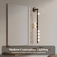 Glass Globe Wall Light Minimalist Design Globe Shade Wall Lamp Vertical or Horizontal Installation Mirror Light Fixture for Interior Designers