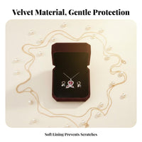 Rounded Corners Velvet Bracelet Box Premium Quality Bangle Gift Box Elegant Design for Women, Men, Gifting, Special Occasions, Home Storage