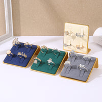 Metal Base Velvet Band Holder Display Stand Triangular Support Four-Slot Band Holder Stand