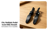2 Pieces Electric Cycle Rear Pedals Easy Installation Electric Scooter Footrests Passenger Foot Pedals Rust Resistant