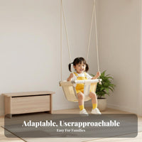 Young Child Cradle Hanging Seat Protected Cloth Cradle Seat High Rear Assist Hanging Chair for Infants, Young Childs, Outdoors, Rearyard, Playroom