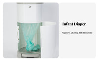Foot Pedal Diaper Pail No Bending Required Odor Resistant Diaper Pail Foot Pedal Trash Can Large Capacity Easy to Clean