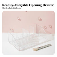 Clear Drawer Box Transparent Design Cosmetic Organizer Easy to Clean for Bedroom