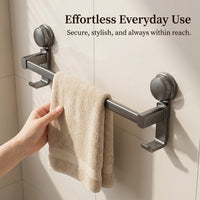 Towel Bar and Wall Mount Rack for Washroom Organization, Hanging for Small Space and Students