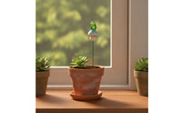 4 Pieces Fungus Stake with Frog Fluorescent Frog Garden Stake Fungus Ornament Whimsical Unique for Gardeners, Fairy Gardens