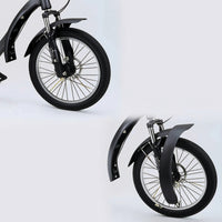 Wide Snow Bike Fenders Extended Oversized Tire Bike Mudguards Curved Mudguards with Support Rods Sturdy for Cyclists, Wet Weather Commuting