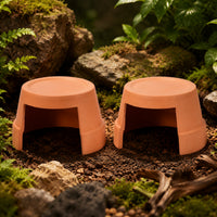 Snake Hide for Shedding, Moist Hide for Snakes, Ceramic Reptile Hide for Terrarium, Humid Cave Shelter