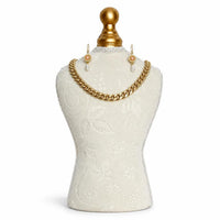 Velvet Printed Necklace and Earring Display Stand for Jewelry Exhibition